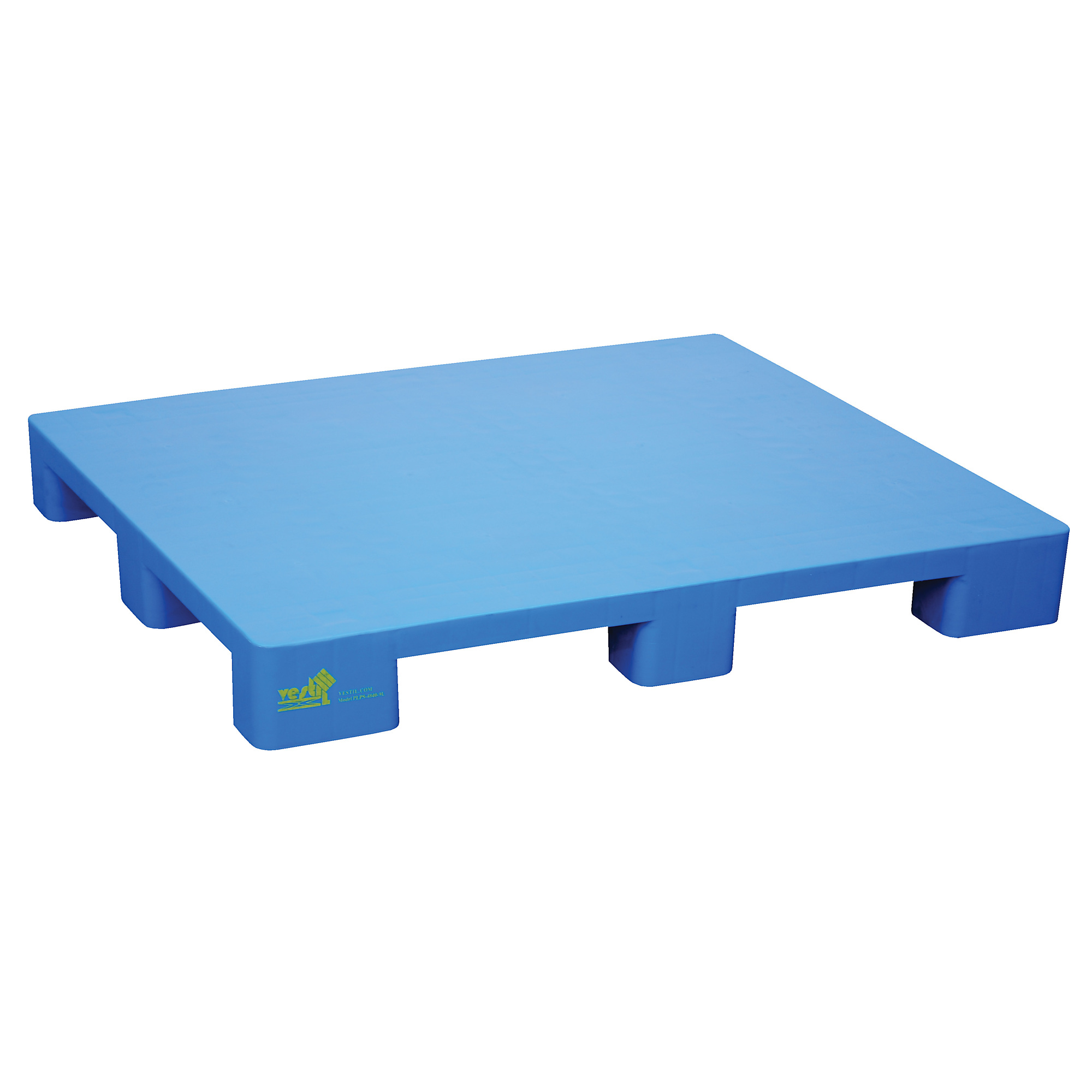 Vestil Poly Hygienic Solid Top Rackable Pallet/Skid - 39in. x 46.875in. x 5.5in., High-Density Polyethylene, Four-Way Entry, Model# PLPS-4840-9L